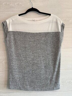 GAP Softspun Short Sleeve Colorblock Boatneck Top XS
